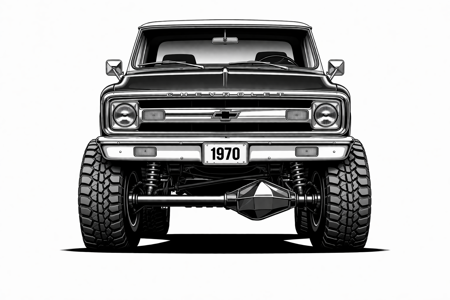 1967-72 Chevrolet Truck front graphic