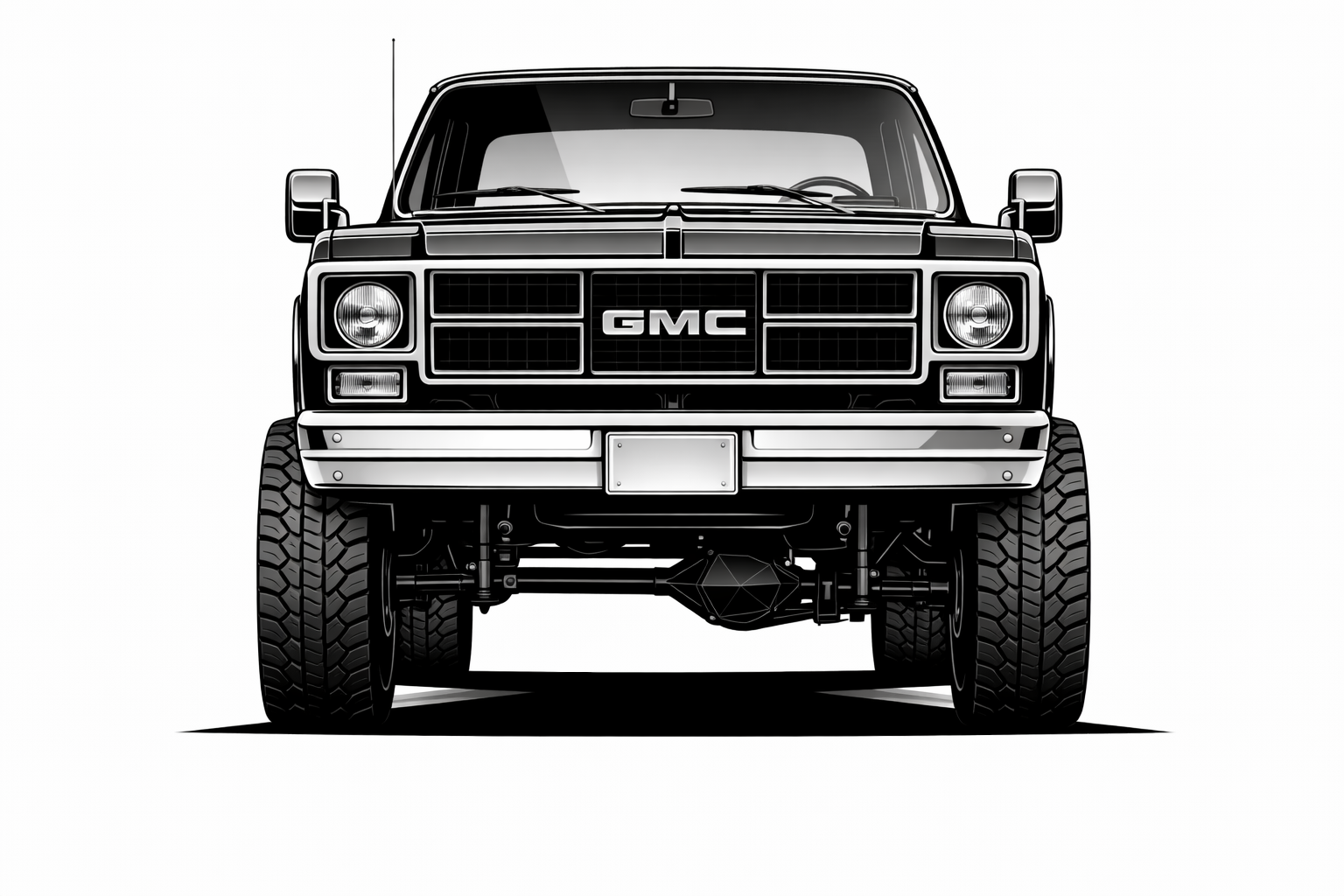 1973-91 GMC Jimmy front graphic