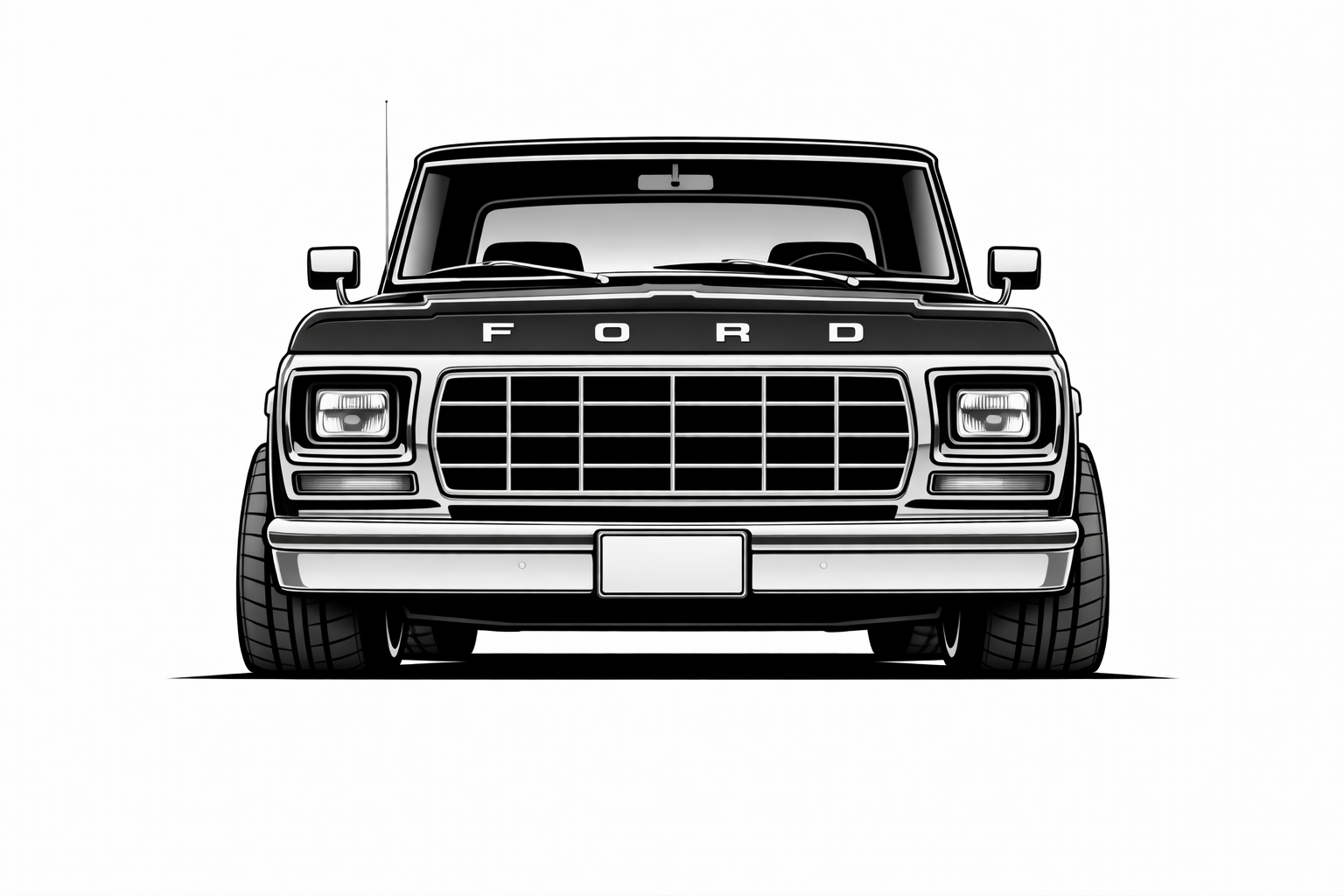 1973-79 Ford Truck front graphic