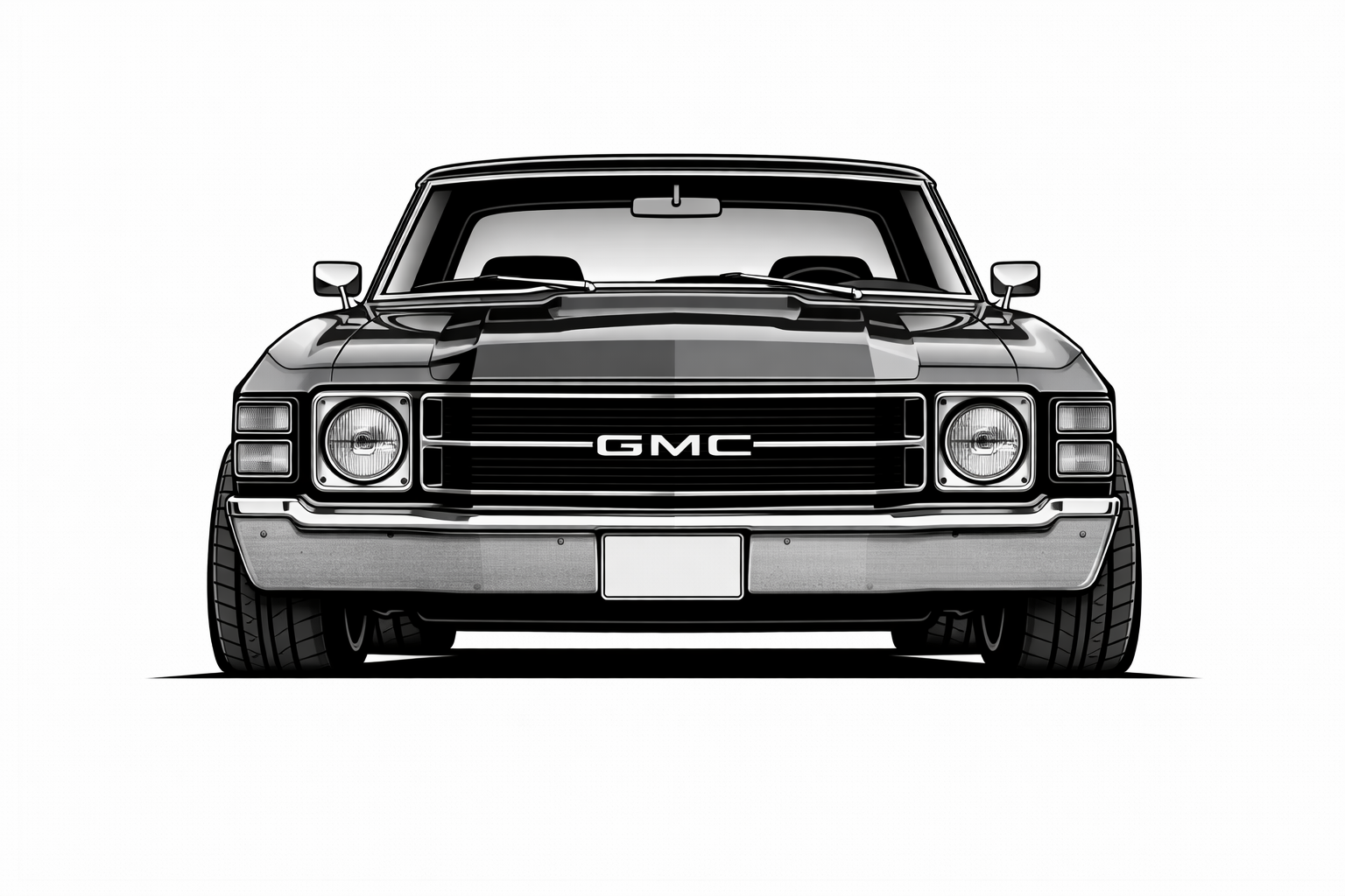 1971-72 GMC Sprint front graphic