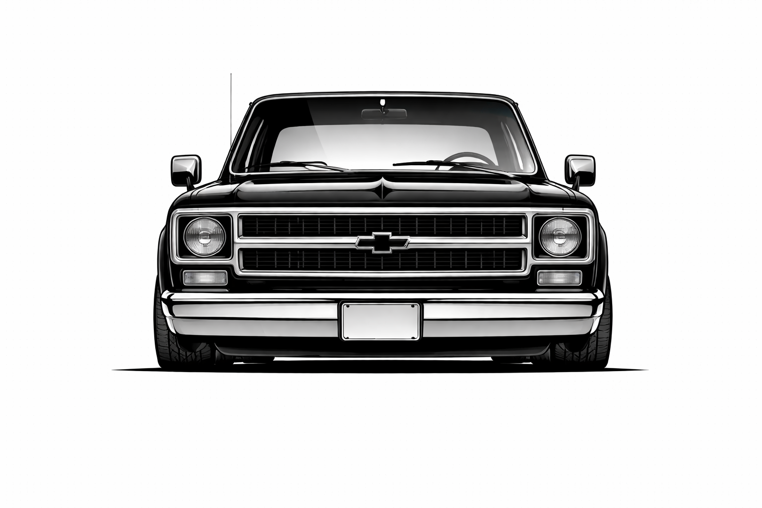 1973-87 Chevrolet Blazer front graphic